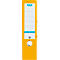 Classeur à levier smart ELBA, format A4, largeur du dos 80 mm, 10 pièces, jaune