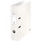 Classeur à levier WOW 1005 LEITZ®, format A4, largeur du dos 80 mm, blanc