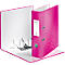 Classeur à levier WOW 1005 LEITZ®, format A4, largeur du dos 80 mm, rose