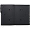 Classeur de bureau Exacompta 57012E, format A4, 12 compartiments, onglets 1-12/Jan-Dec, L 250 x H 330 mm, Ange Bleu, carton recyclé, noir