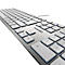 Clavier KC 6000 Slim Cherry, QWERTZ, 105 + 6 touches, LED d'état pour VERROUILLAGE MAJUSCULE, NUM & SCROLL, argenté