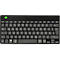 Clavier R-Go Compact Break, sans fil, QWERTY, témoin de pause LED, Bluetooth/USB, noir