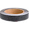 Roll of black anti-slip tape with silver edge and brown cardboard sleeve.