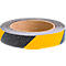 A roll of anti-slip tape with a black and yellow pattern.