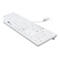 CleanType Easy Protect TKG-105-GCQ-IP68-KGEH-WHITE-USB-US - Tastatur - USB - USA - weiß