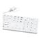 CleanType Easy Protect TKG-105-GCQ-IP68-KGEH-WHITE-USB-US - Tastatur - USB - USA - weiß