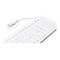 CleanType Prime Pro+ TKG-110-GCQ-PR-KGEH-WHITE-IP68-MAG-BACKL-USB-DE - Tastatur - hinterleuchtet - USB - Deutsch - weiß