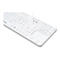 CleanType Prime Touch+ TKG-109-GCQ-PR-TOUCH-KGEH-WHITE-IP68-MAG-BACKL-USB-CH - Tastatur - mit Touchpad - waschbar - hintergrundbeleuchtet - USB