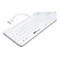 CleanType Prime Touch+ TKG-109-GCQ-PR-TOUCH-KGEH-WHITE-IP68-MAG-BACKL-USB-CH - Tastatur - mit Touchpad - waschbar - hintergrundbeleuchtet - USB