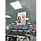 Clip affiche - aluminium - longueur 841 mm