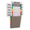 Clip d'étiquetage Eichner, pour trieur mural, gris clair, L 129 x H 57 mm, 1 pièce