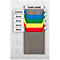 Clip d'étiquetage Eichner, pour trieur mural, gris clair, L 129 x H 57 mm, 1 pièce