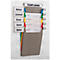 Clip d'étiquetage Eichner, pour trieur mural, gris clair, L 129 x H 57 mm, 1 pièce