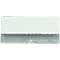 Gray squeegee with white cleaning part and lettering. The squeegee is rectangular.