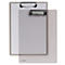 Clipboard with transparent cover, silver clamp. Another clipboard below. Inscription: FolderSys.