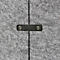 Cloison acoustique, autoportante, classe d'absorption acoustique C, L 1000 x P 25 x H 1800 mm, voile d'insonorisation, gris chiné