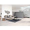 Cloison acoustique, autoportante, classe d'absorption acoustique C, L 1000 x P 25 x H 1800 mm, voile d'insonorisation, gris chiné