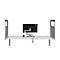 Cloison acoustique de bureau BE Safety Screen Paroi latérale, avec fenêtre acrylique, épaisseur 10 mm, L 600 x P 600 mm, gris clair