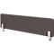 Écran de bureau gris avec supports blancs.