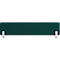 Panneau de table vert foncé avec supports blancs.