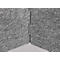Cloison acoustique, pour bureaux, forme L, classe d'absorption acoustique C, passage de câbles, choix de tailles, intissé, gris chiné