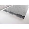Cloison acoustique, pour bureaux, forme L, classe d'absorption acoustique C, passage de câbles, choix de tailles, intissé, gris chiné