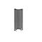 Cloison acoustique, raccord d'angle V-Cut, angle réglable de 0 à 90°, classe d'absorption acoustique C, L 1000 x P 25 x H 1800 mm, voile d'insonorisation, gris chiné