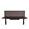 Cloison de bureau Luxor, pour épaisseur de plateau jusqu'à 40 mm, fixation par agrafes, L 1600 x P 20 x H 600 mm, env. 9 kg, matériaux recyclés, gris ardoise