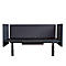 Cloison de bureau Luxor, pour épaisseur de plateau jusqu'à 40 mm, fixation par agrafes, L 1600 x P 20 x H 600 mm, env. 9 kg, matériaux recyclés, gris ardoise