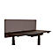 Cloison de bureau Luxor, pour épaisseur de plateau jusqu'à 40 mm, fixation par agrafes, L 1600 x P 20 x H 600 mm, env. 9 kg, matériaux recyclés, gris ardoise