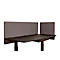Cloison de bureau Luxor, pour épaisseur de plateau jusqu'à 40 mm, fixation par agrafes, L 1600 x P 20 x H 600 mm, env. 9 kg, matériaux recyclés, gris ardoise
