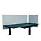 Cloison de bureau Luxor, pour épaisseur de plateau jusqu'à 40 mm, fixation par agrafes, L 1600 x P 20 x H 600 mm, env. 9 kg, matériaux recyclés, gris clair