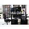 Cloison de bureau Luxor, pour épaisseur de plateau jusqu'à 40 mm, fixation par agrafes, L 1600 x P 20 x H 600 mm, env. 9 kg, matériaux recyclés, gris clair