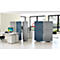Cloison de séparation acoustique Metropol, pivotante, l. 800 x P 400 x H 1700 mm, bleu