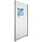 Cloison de séparation basse, L 1000 x H 1380 mm, métal blanc magnétique