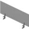 Cloison de séparation de table ARLON-OFFICE, 1200 mm, gris clair