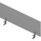 Cloison de séparation de table ARLON-OFFICE, 1400 mm, gris clair