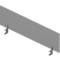 Cloison de séparation de table ARLON-OFFICE, 1600 mm, gris clair