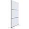 Cloison de séparation haute,en 3 parties, L 1000 x H 1980 mm, verre ESG transparent