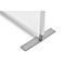 Cloison de séparation magnetoplan, L 1000 x P 350 x H 1800 mm, acrylique double face/métal, sans bande magnétique, base en T, blanc