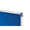 Cloison de séparation magnetoplan, L 1250 x P 350 x H 1800 mm, textile double face/métal, base en T, bleu pigeon