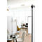 Cloison de séparation mobile - 2 parties - aluminium - l. 760 x P 440 x H 1700 mm par élément - semi-transparent
