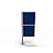 Cloison de séparation Silent Office, 2 éléments, H 1470 mm, bleu