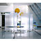 Cloison mobile, 2 parties, L 1800 x P 40 x H 1800 mm, plastique &amp; aluminium, semi-transparent