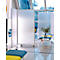Cloison mobile, 2 parties, L 1800 x P 40 x H 1800 mm, plastique &amp; aluminium, semi-transparent