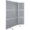 Cloison mobile, coloris argent