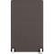 Séparateur de pièce rectangulaire marron avec pieds blancs.