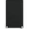 Séparateur de pièce rectangulaire noir, posé sur des pieds blancs.
