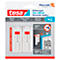 Clou adhésif tesa®, pour papier peint et plâtre, force adhésive jusqu'à 1 kg, réglable en hauteur, amovible, 2 pièces