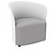 Clubfauteuil Paperflow CROWN, schuimrubberen bekleding, met poten, zithoogte 380 mm, B 730 x D 635 x H 690 mm, polypropyleen &amp; hardboard, bekleding wit